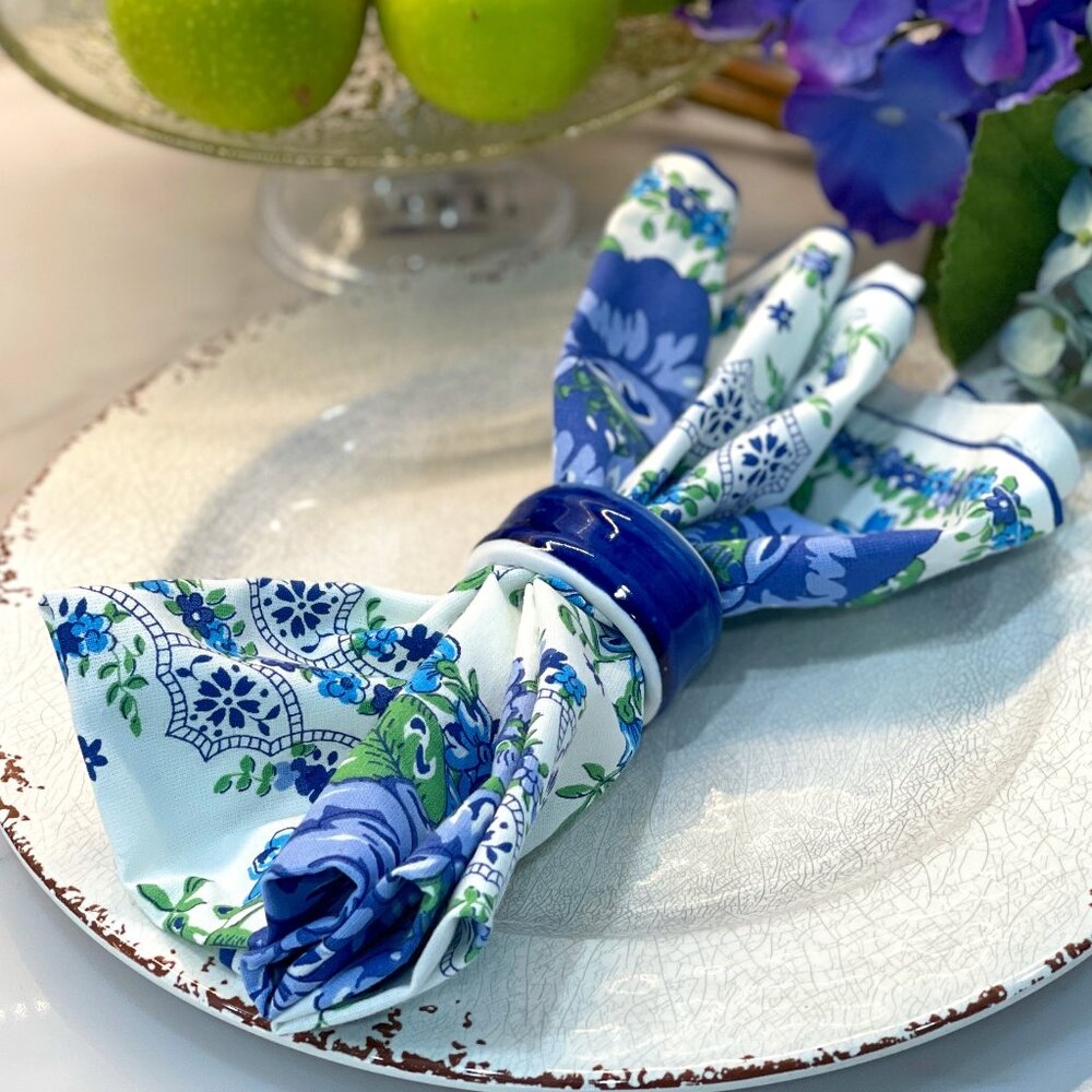 ⭐️ HOST PICK⭐️ Blue Print Napkins - April Cornell - NWT